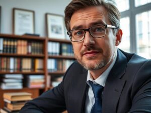 Cliente diversificado consultando advogado em escritório sobre cancelamento indevido de planos.